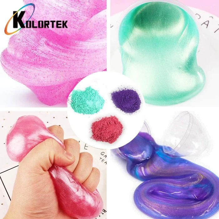 Цвет Pearlescent Pigment Shimmer Mica Эпоксидная смола Slime Pigment Pearl Мочка