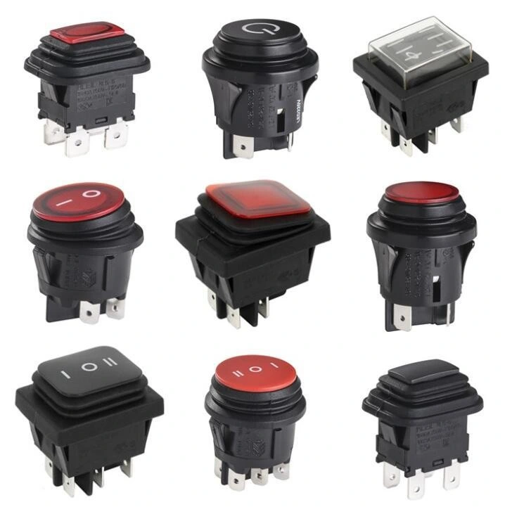 Waterproof 20mm Since The Reset Self-Locking 6A250V Push Button Switch