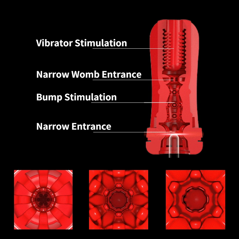 Vibrator Natural Design Sex Toys Masturbation Cup Vacuum Sucking Vagina Adult Masturbators Products