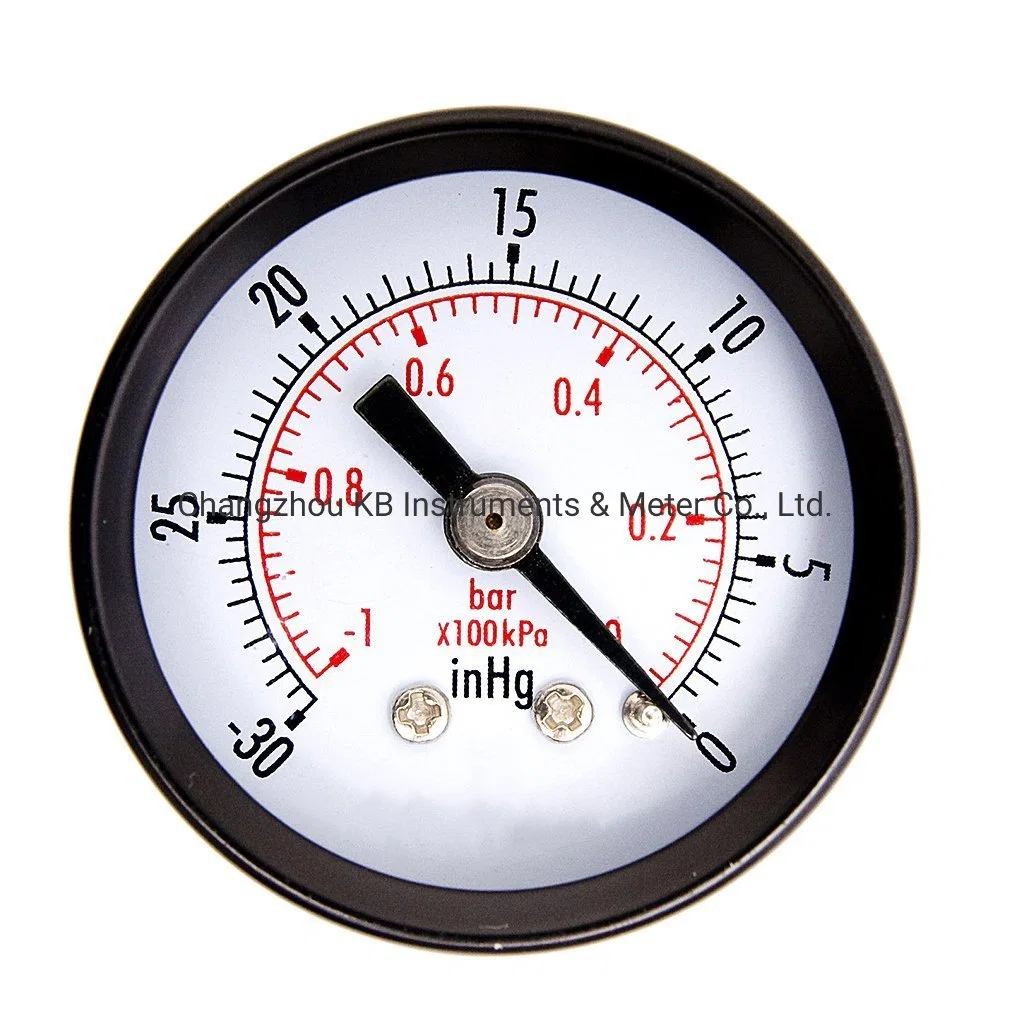 4" Black Steel Case Bottom Entry 0-1MPa Pressure Gauges and Manometers Y100