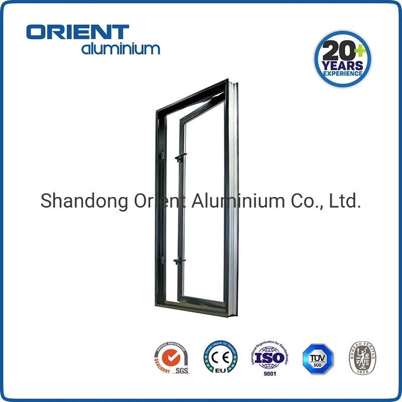 Shandong-Fertigung-Haus verwendete Aluminiummetallrahmen-Doppelt-Glas glasig-glänzenden Windows-Entwurf