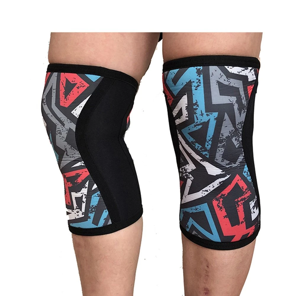 Customized Compression Knitted Breathable Neoprene Knee Support Sleeve