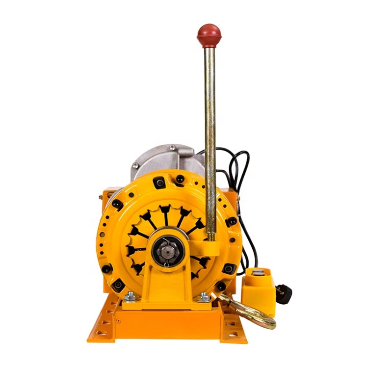 500kg 1000kg 220V 60Hz Wire Rope Hoist Clutch Electric Winch with Fast Speed