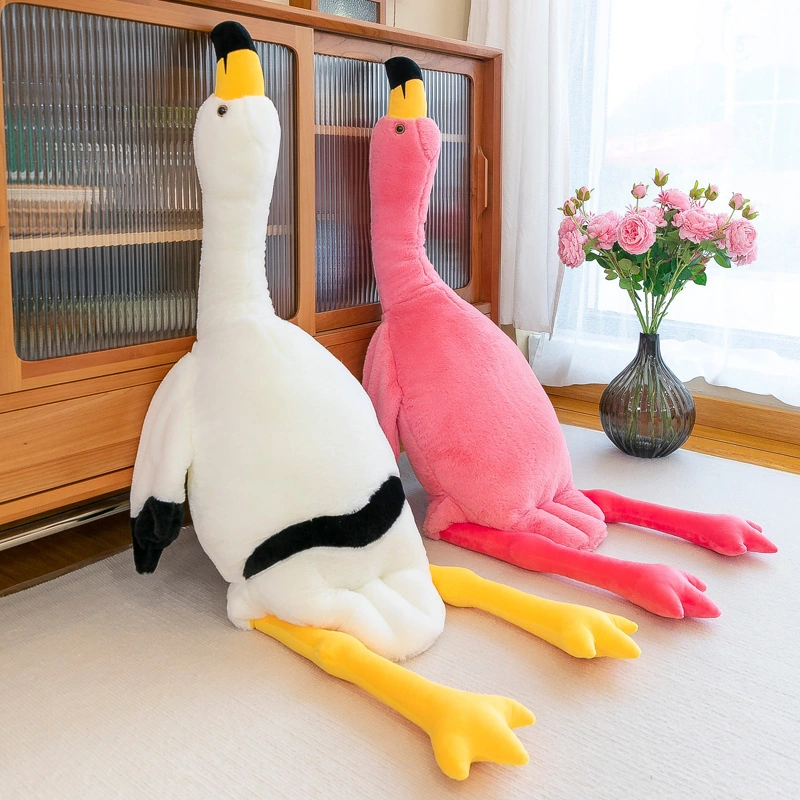 Caliente la venta de niños de 70 cm de regalo juguetes de peluche suave peluche rosa Flamingo