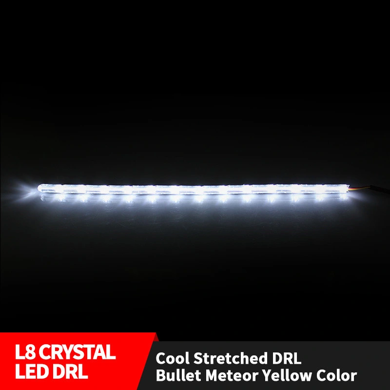 Crystal LED Triangle Strip White Streched Flexible DRL LED Daytime Running Light