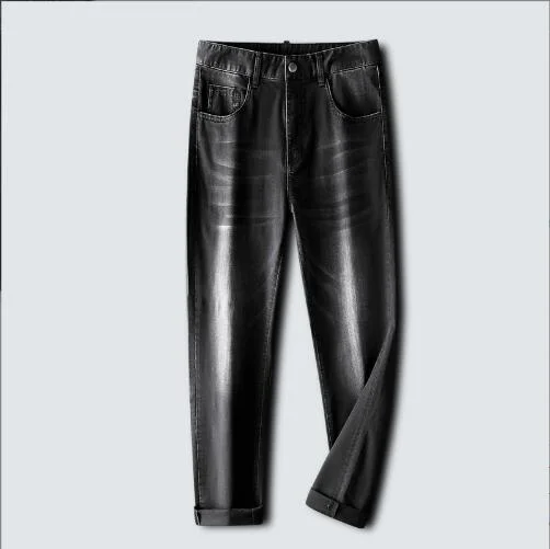 Summer High-End Light Luxury Jeans – hommes S Leisure