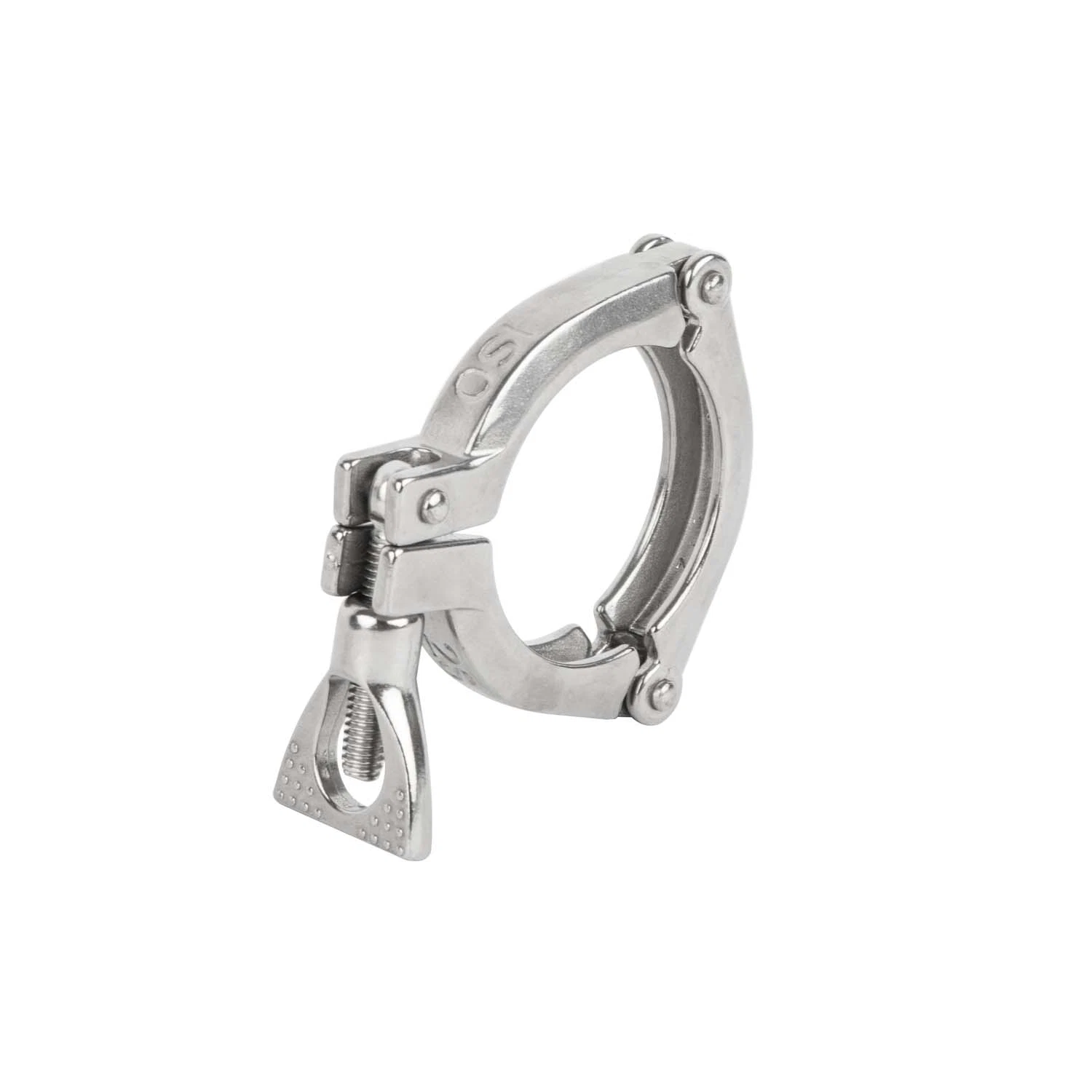 Customized 3-Piece Clamp Polishing Fitting Pipe Stainless Steel Sanitary Three Section Clamp