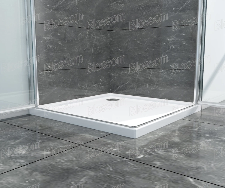 6mm Corner Entry Swiveling 180 Pivot Swing Door Bathroom Frameless 2 Sided Simple Glass Shower Room