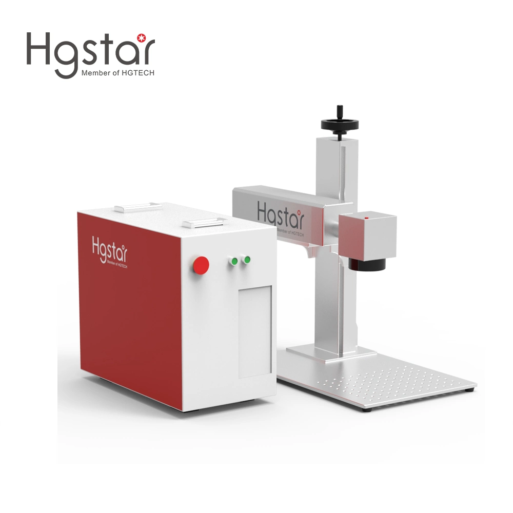 Hgstar Customized Portable 20W 30W 40W 50W 70W 100W 3D CO2/UV/Faser Laser Marking Machine Crystal Gravur Maschine für Metall und Nicht-Metall-Kennzeichnung