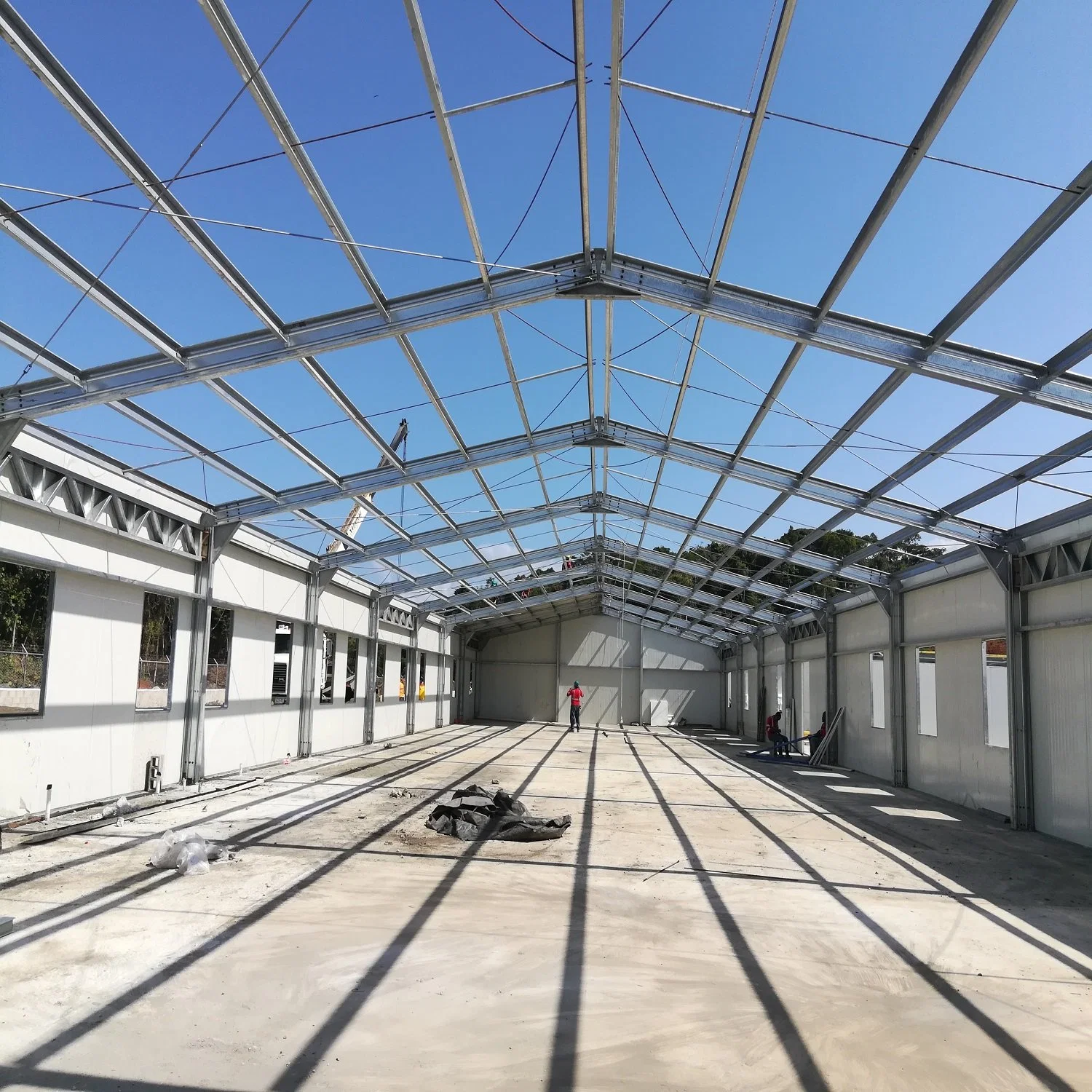 Big Span Steel Structure Warehouse Building with Flexible Design and Low Cost Made in China