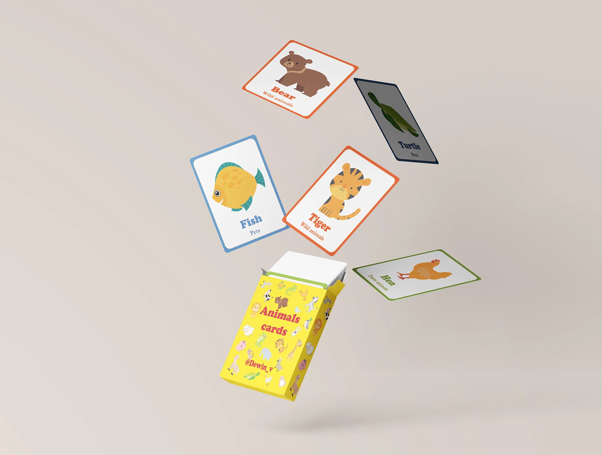 Fabricant OEM Custom Label les cartes Flash partie Paper Board jeux pour enfants