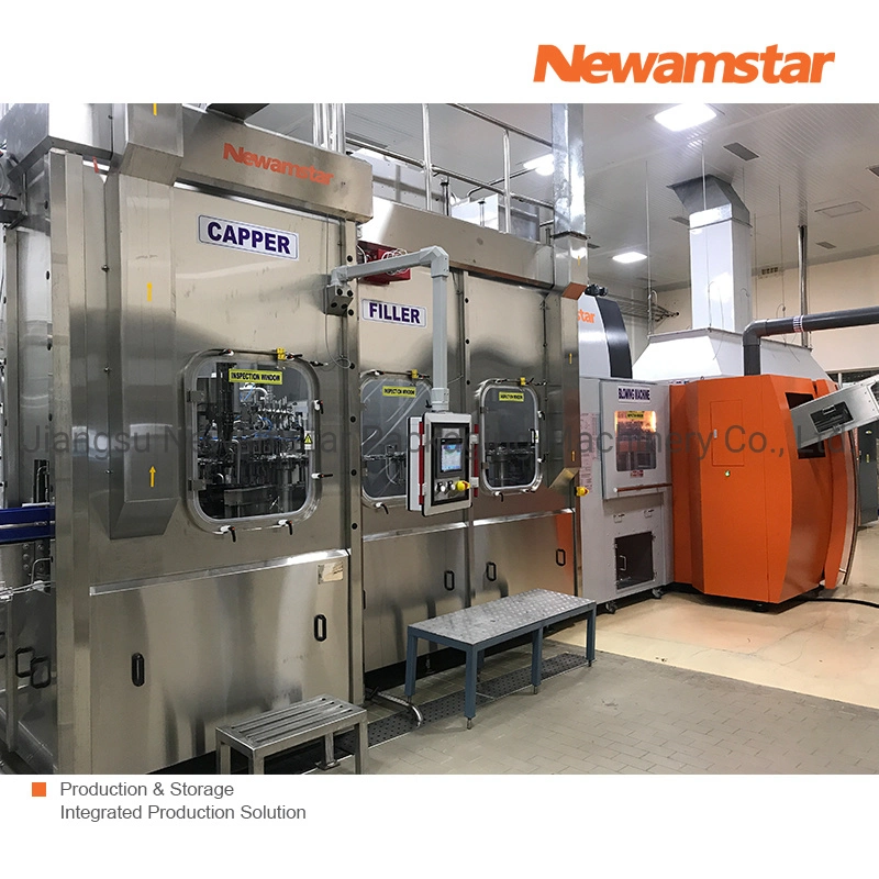 Automatic Pet Bottle 330ml, 500ml, 1L, 2L, 5L Water Juice Milk Coffee Beverage Blowing Filling Capping Packing Conveyor Machine System Turnkey Plant From a to Z