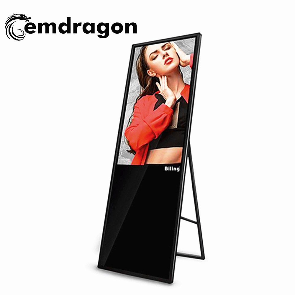 Totem LCD Touch Screen Advertising Display LED Advertising Display DVD Player Remote Control 43 Inch Portable Display