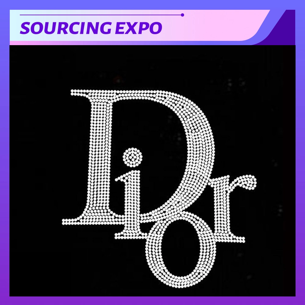 New Coming Custom Special Shining Logo Iron on Transfer Design Rhinestones