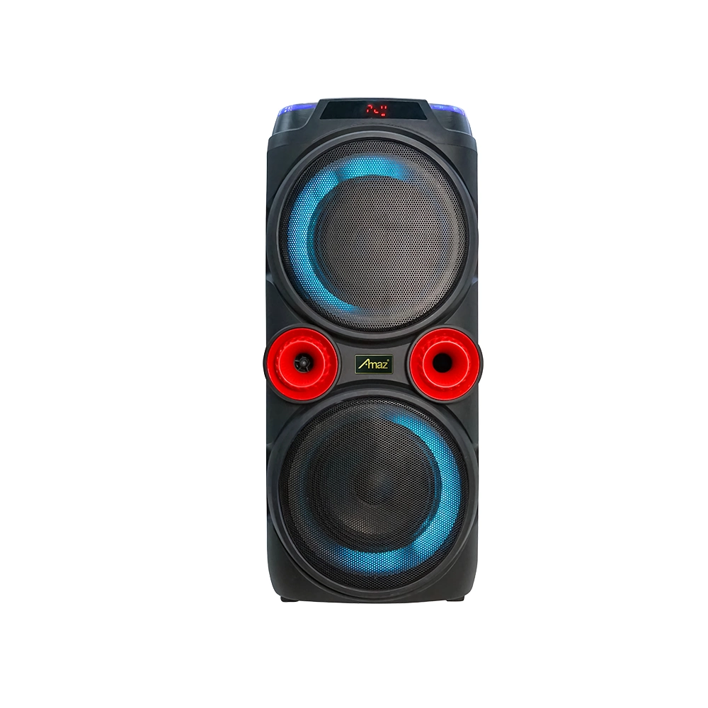 New Professional Dual 8 Inch Party Blue Tooth Portable Audio Speaker