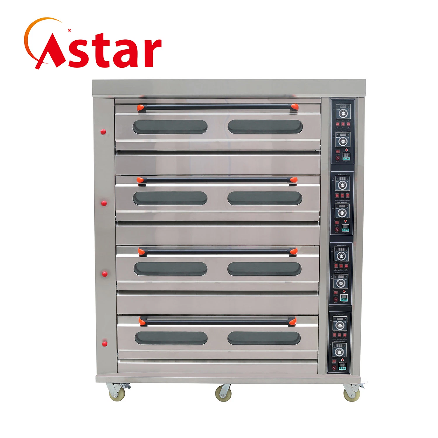 Bakery Equipment Commercial Hot Sale 4 Deck 16 Trays Baking Gas Oven