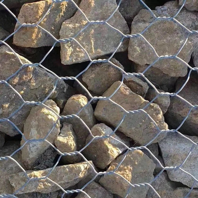 Gabion Gabion jaula la jaula de protección de alambre de acero Hexagonal Gabion latiguillo de red de protección de la Pendiente Gabion Gabion verde paisaje de la pared Net