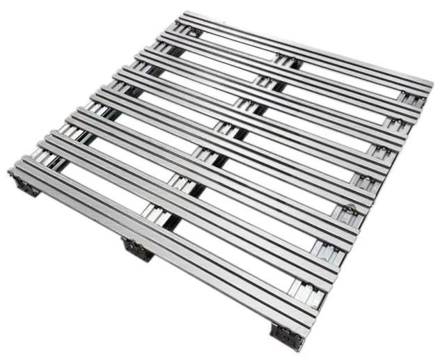 High Quality Entry Euro Metal Pallet Manufacturers 4 Way Iron Power Coat Two Way Steel Pallet