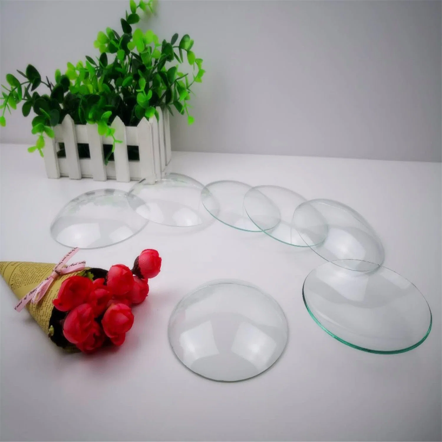 Silk Screen Printing Glass Mirror Curved Convex Glass