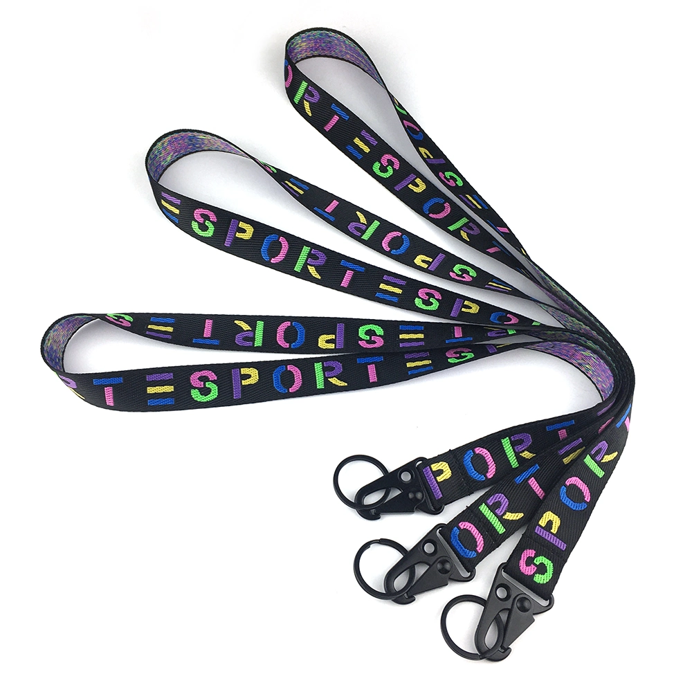 2021 Customized Luxury Woven Embroidered Lanyard Sublimation Lanyard in Mobile Phone Bags &amp; Cases