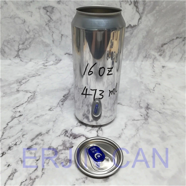 Food Level 16oz Beer Tin Can and 16oz Blank Aluminum Beverage Can