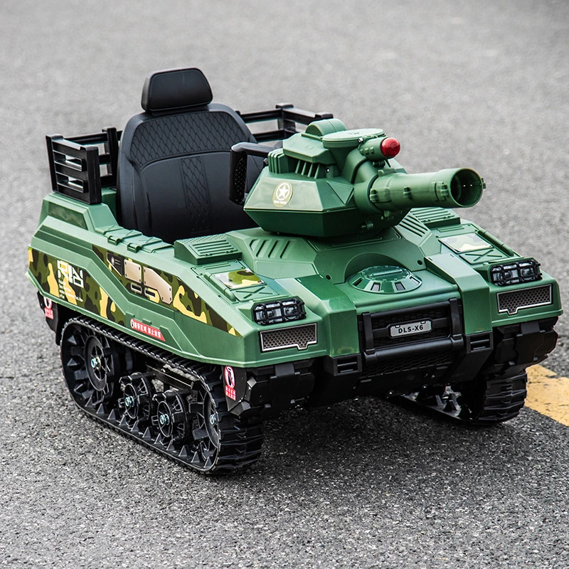 The New Tank Children's Electric Car Can Sit on The Human Toy Car Track Reversing off-Road Baby Electric Car