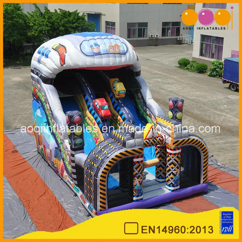 Aoqi Inflatable Product Traffic City Slide Car Slide (AQ01812)