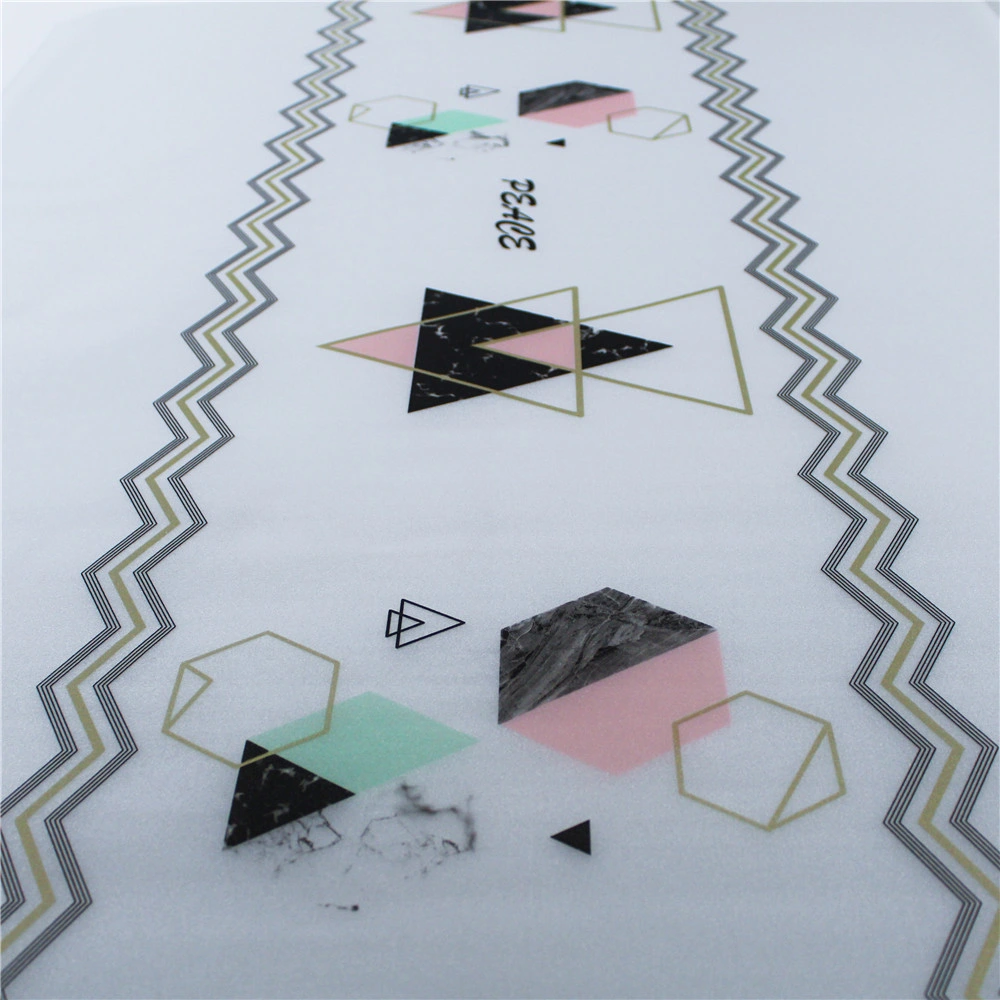 Группа украшения стола тканью Блестящие цветные лаки дизайн сильнее таблицы из ПВХ ткани