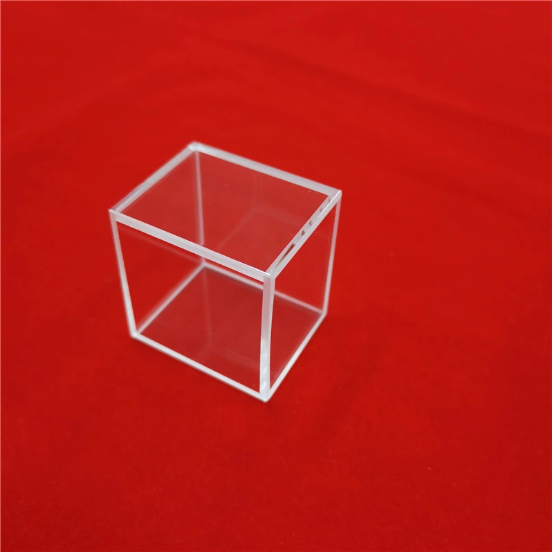 Big Size High Purity Cubic Customize Optical UV Clear Quartz Glass Cuvette Cell for Labware