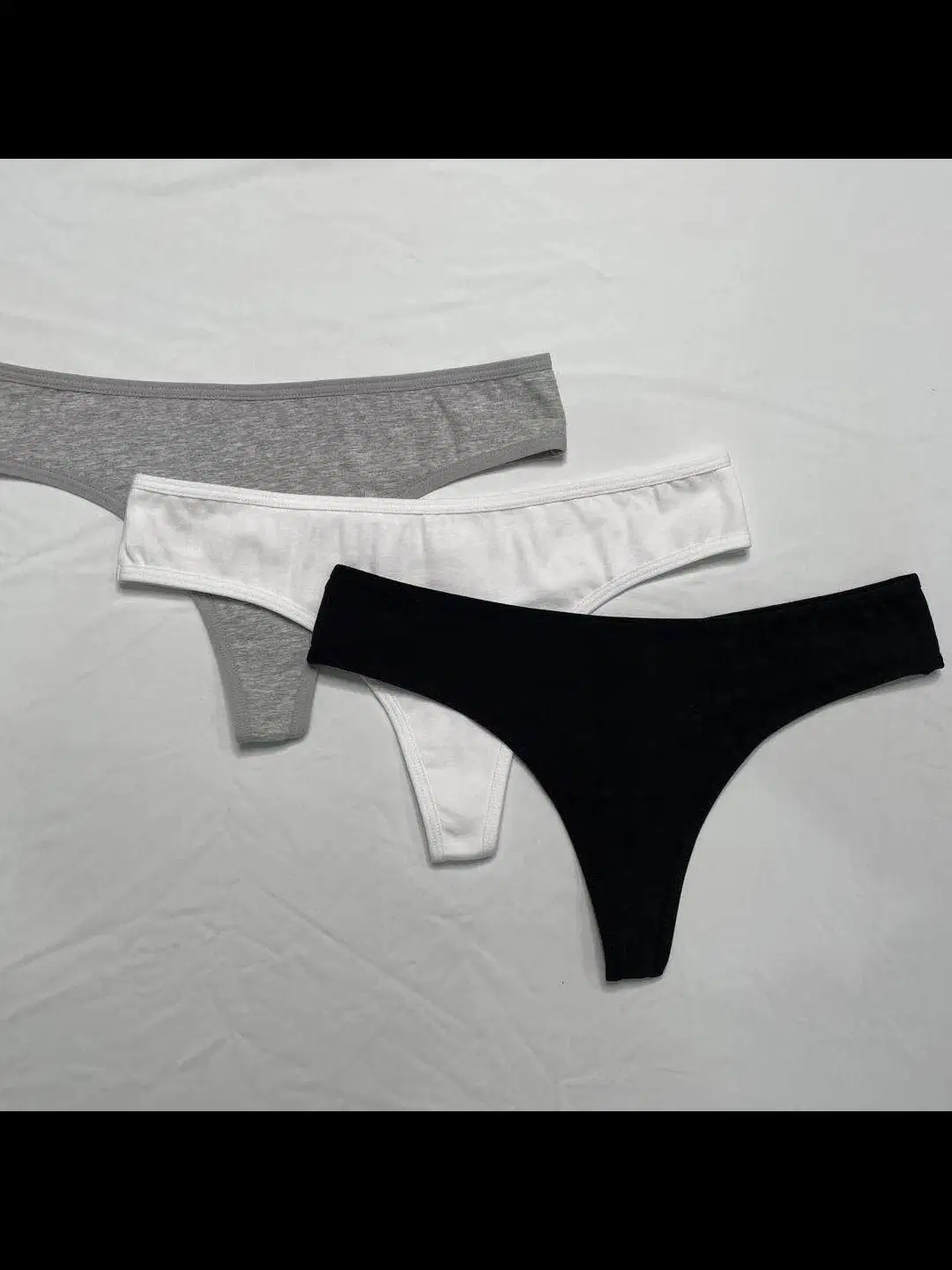 Maduro de algodón negro señoras Panties ropa interior sexy