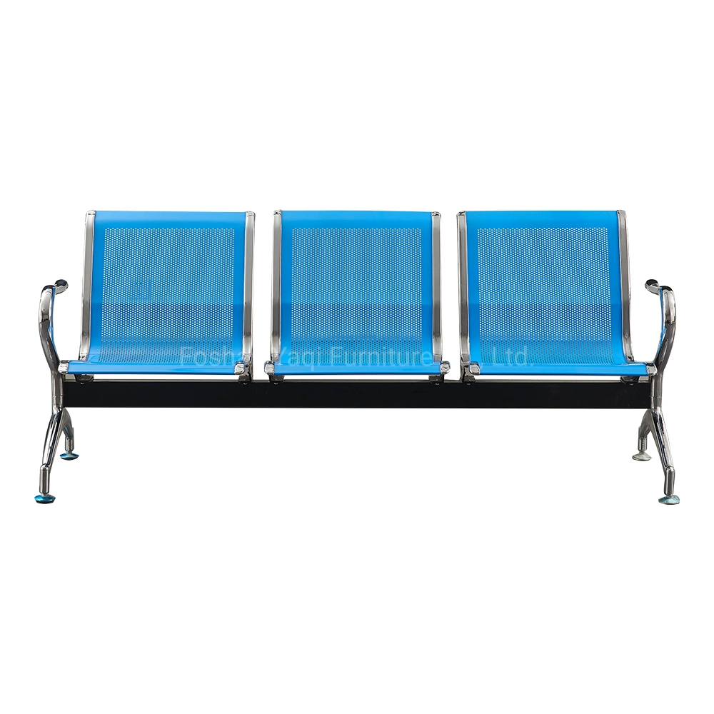 Chaise de bureau de haute qualité en acier pour visiteurs, banc de chaise d'aéroport public pour salle d'attente d'hôpital, banc de chaise de visiteur de bureau, chaise métallique pour la maison (YA-19)