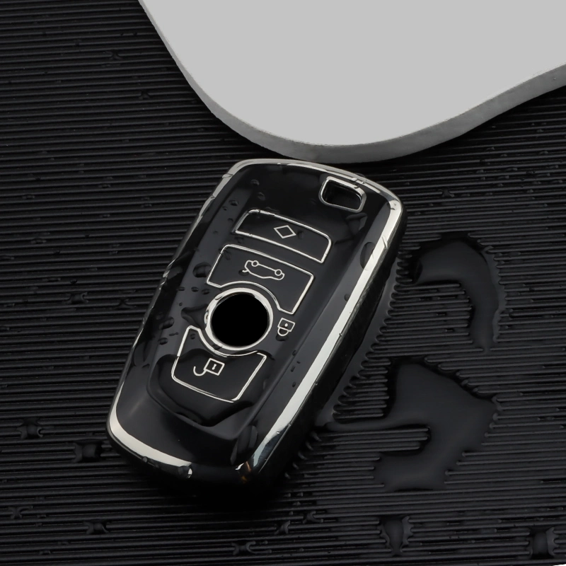 ملحقات واقي حافظة حافظة المفاتيح الواقية ذات المفتاح القلاب للسيارة TPU BMW غطاء علبة المفتاح