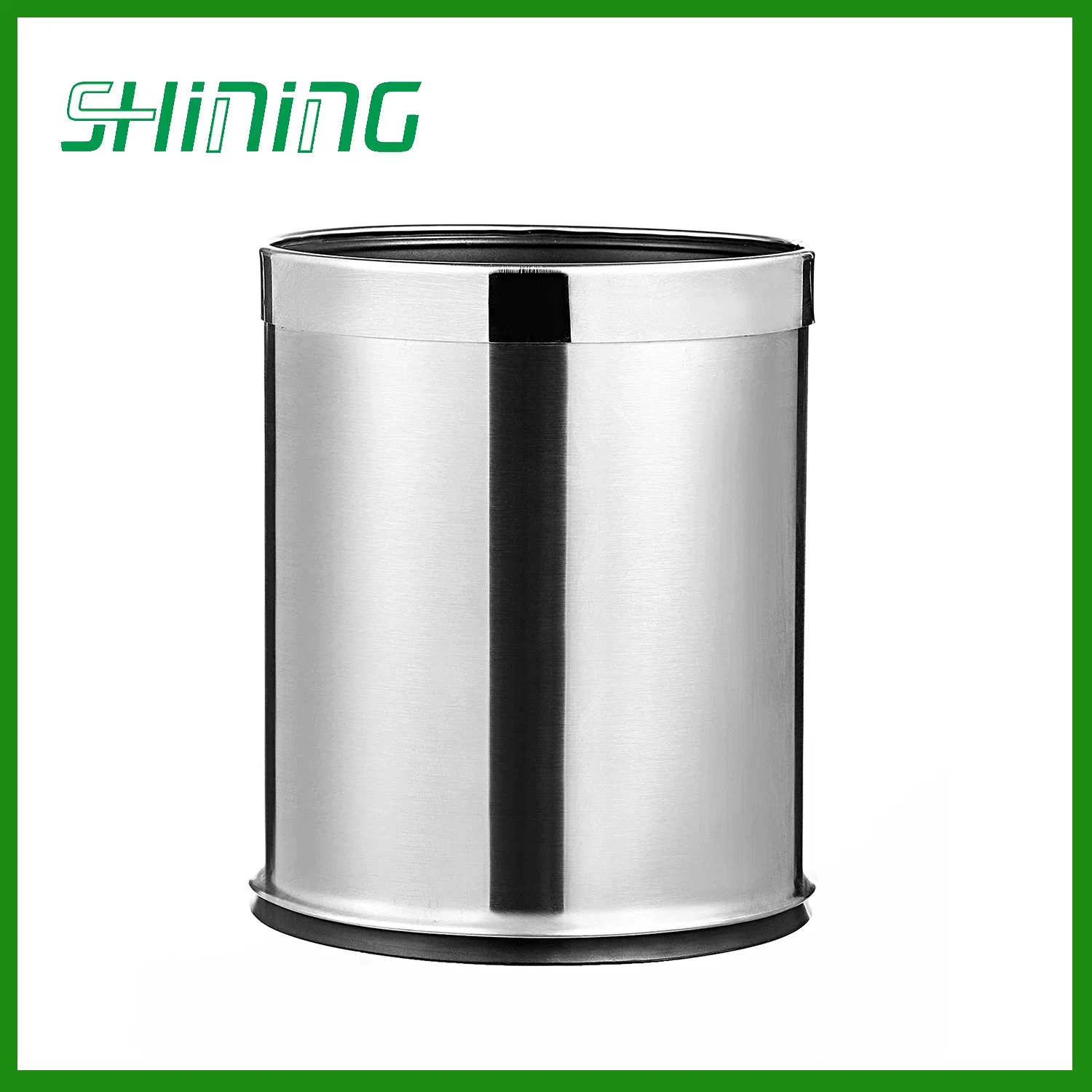 Hotel Stainless Steel Guestroom Garbage Bin with Double-Deck (KL-06)