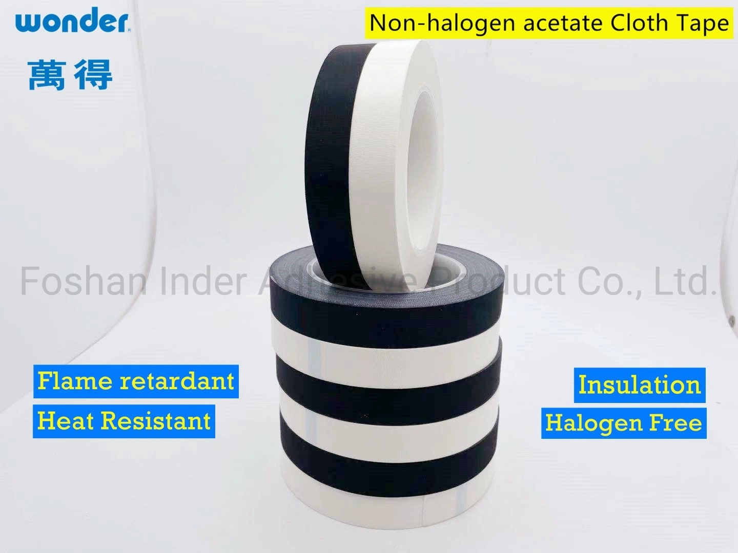 Economic Non-Halogen Acetate Cloth Tape