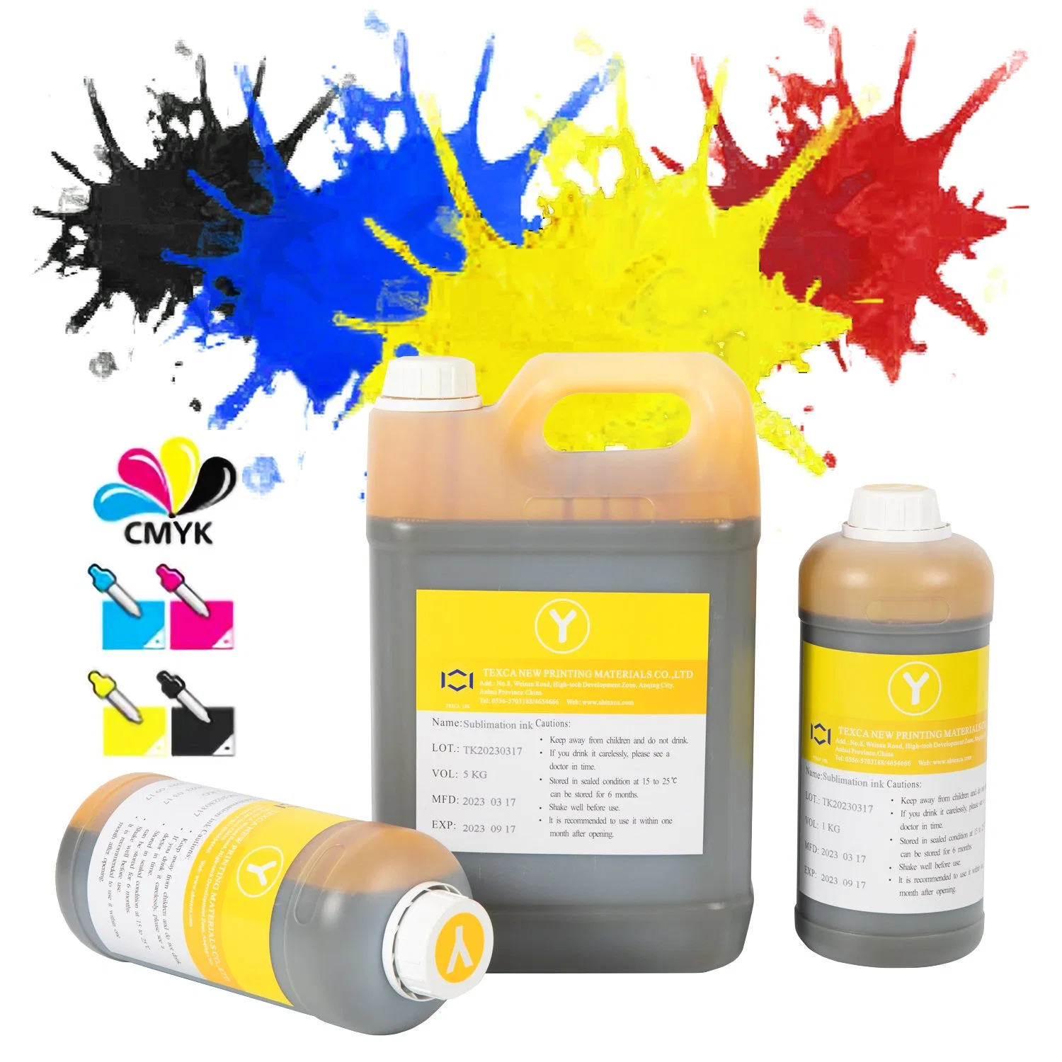 Sublimation Printing Inks Water Based Pigment Ink Supply T-Shirt Printing Textile 1kg 5kg