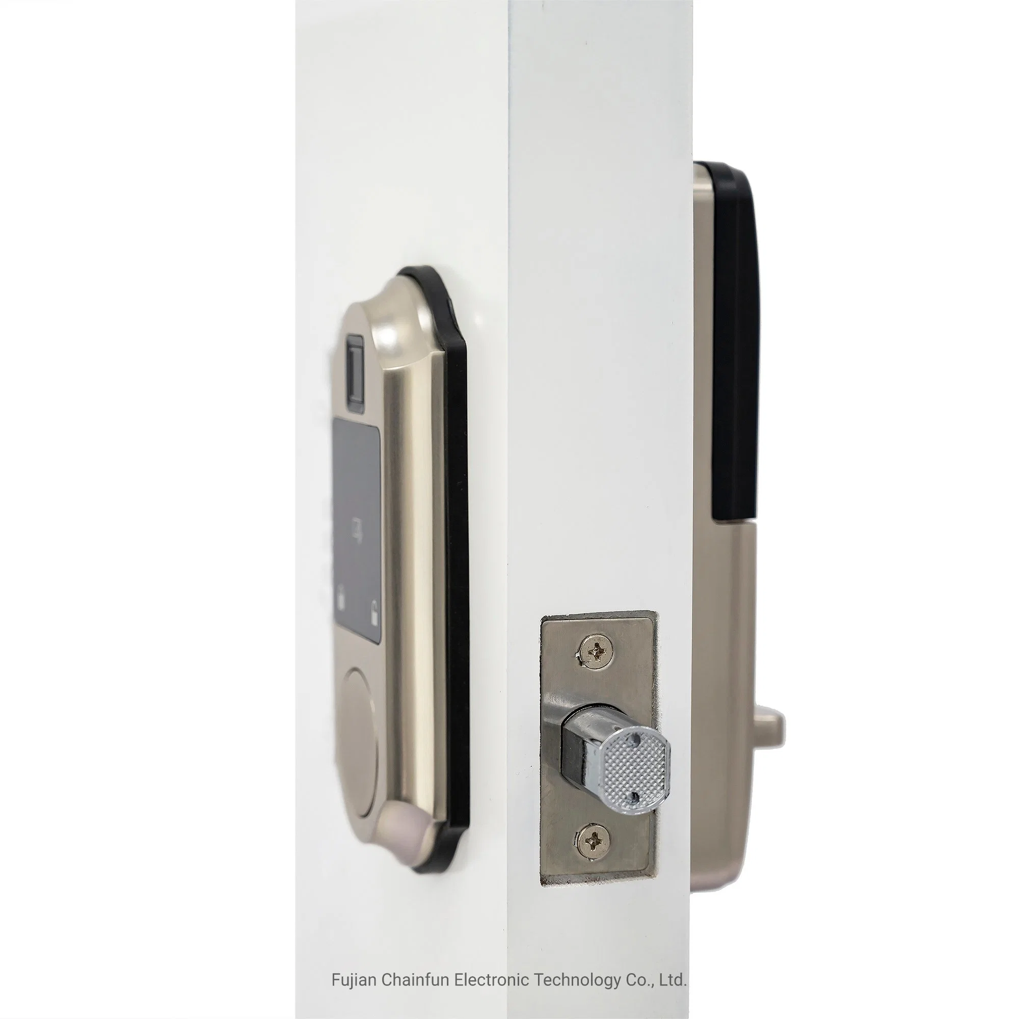 Keypad Wi-Fi Electronic Single-Cylinder Smart Lock Deadbolt Featuring Smartkey Security