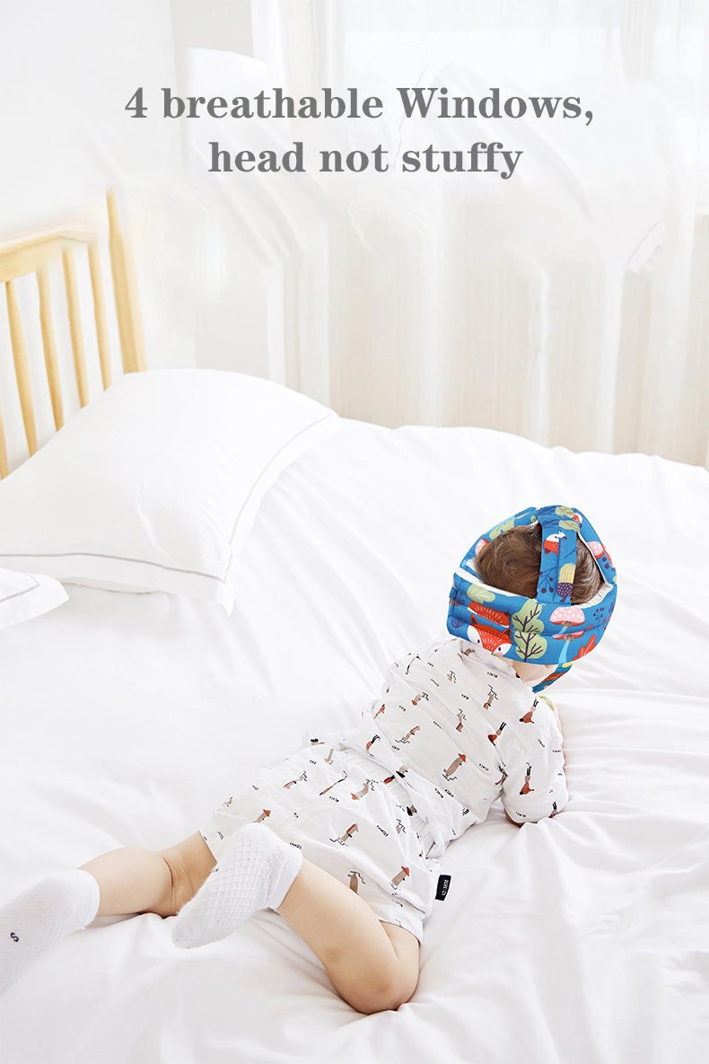 Capacete de proteção para bebé Toddlershead de algodão ajustável para bebés a caminhar a gatinhar