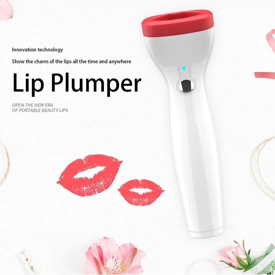 Pil Augmenter Silicone Eléctrico Lip Plumper USB do dispositivo vibra o realce de borda de diagnóstico