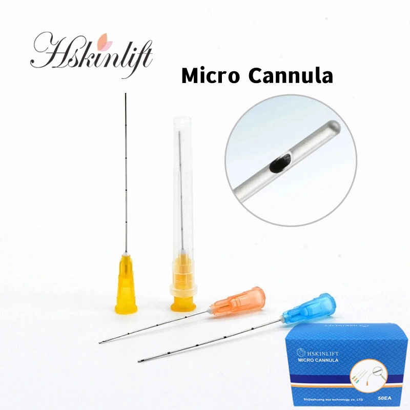 Disposable Medical Sterile Steel Needle Micro Cannula 18g 21g 22g 23G25g27g 30g Meso Nano Needle Hyaluronic Acid Injection Needle