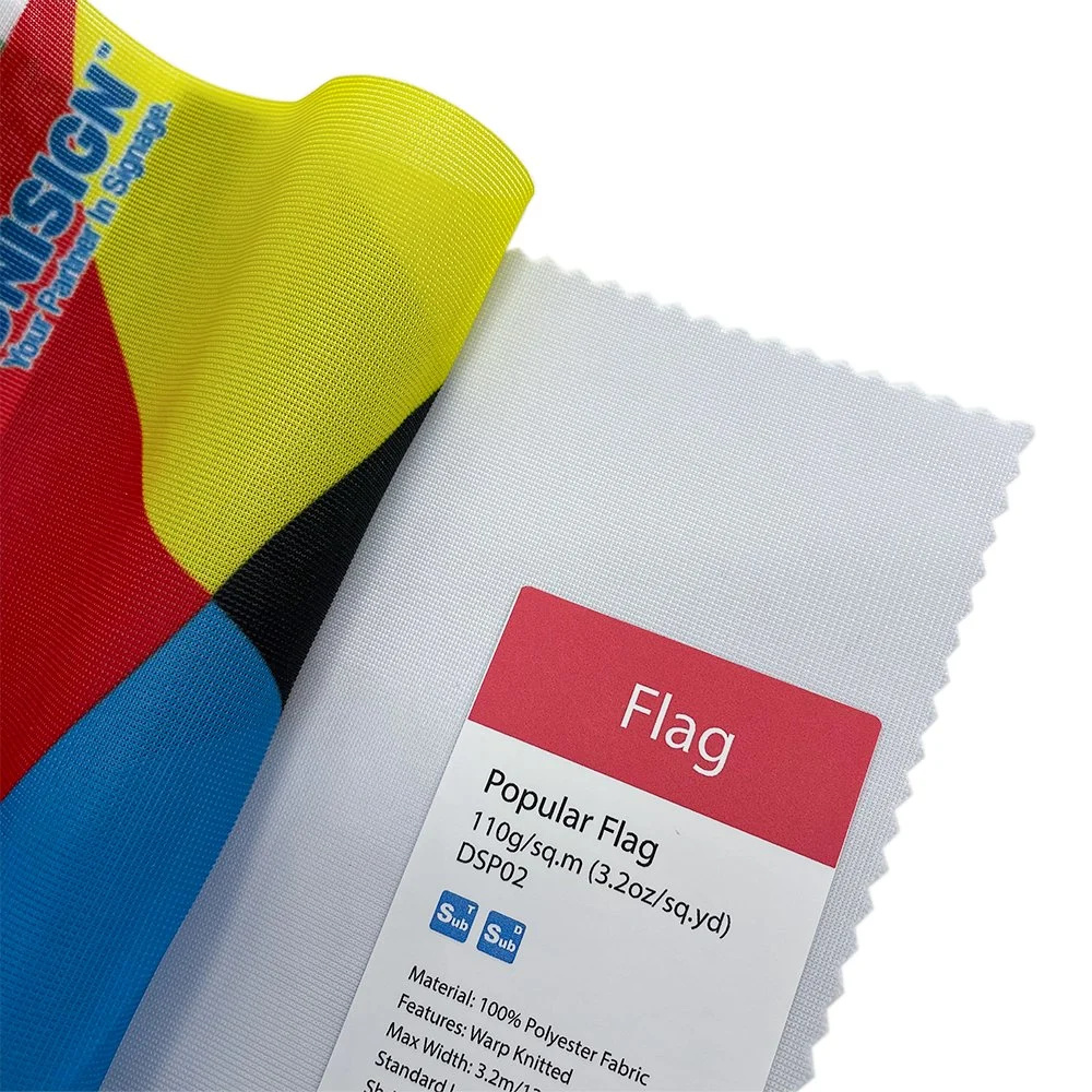 100% Polyester Knitted Flag Banner Fabric
