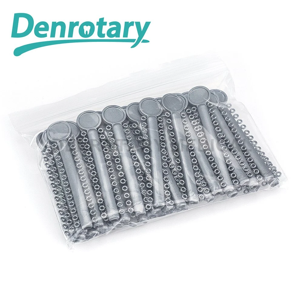 Attache de ligature dentaires Orthodontie transparent coloré Ligature liens élastiques en caoutchouc