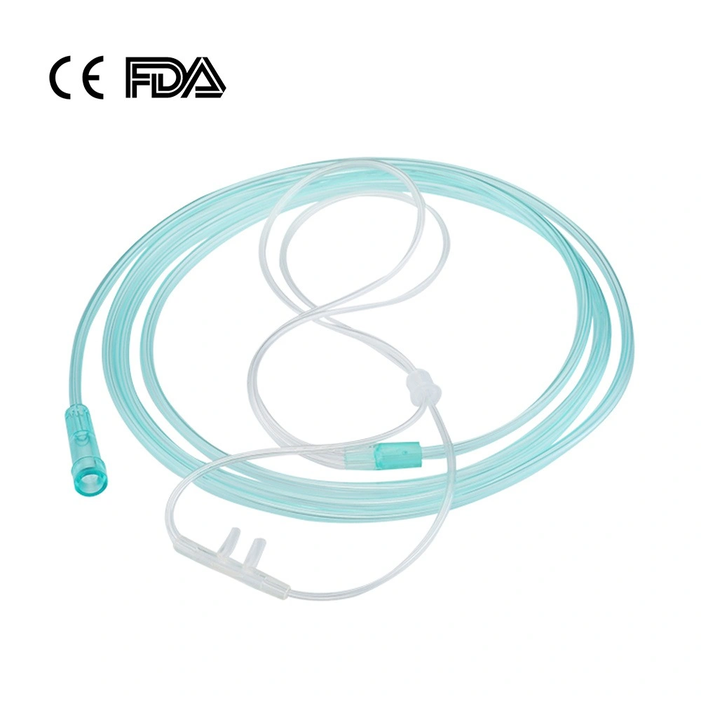 Oxígeno nasal de alta calidad médica desechable tubo de oxígeno nasal médico