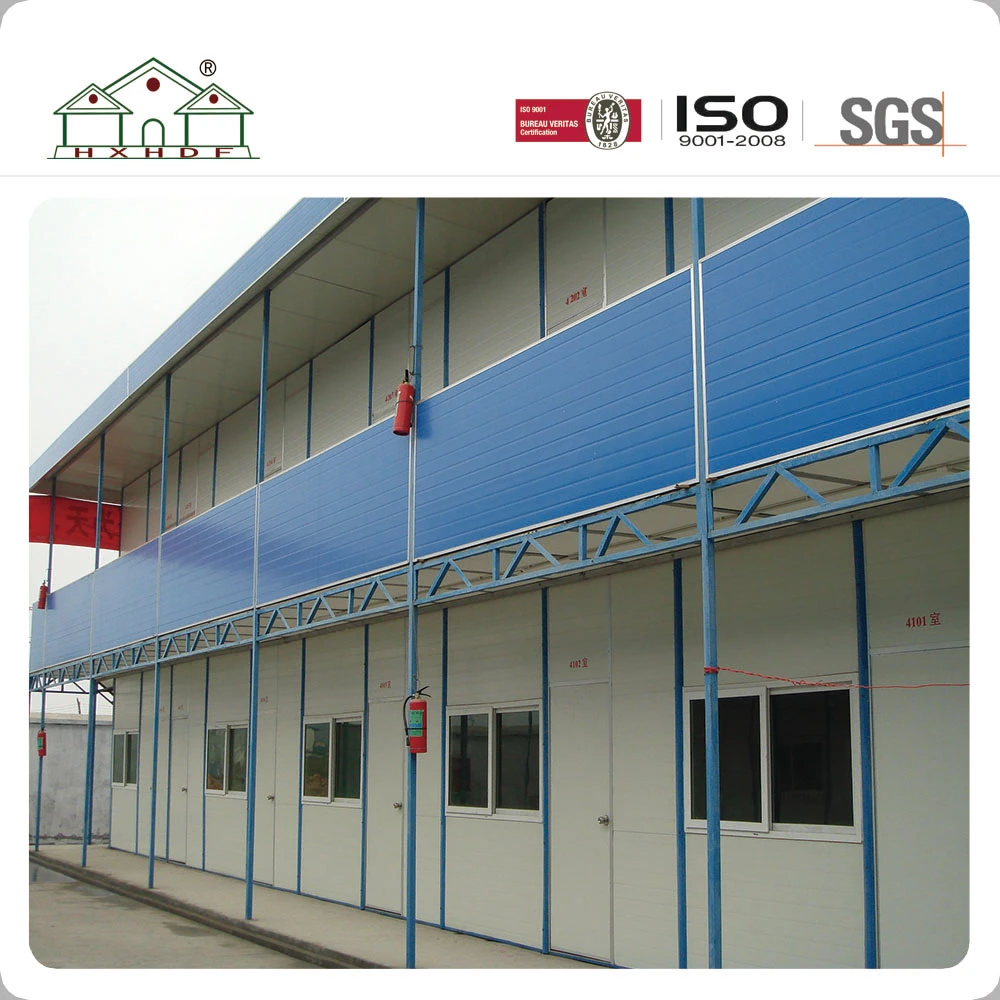 Light Steel Structure Low Cost Temporary Residence Prefab Sandwich Panel House