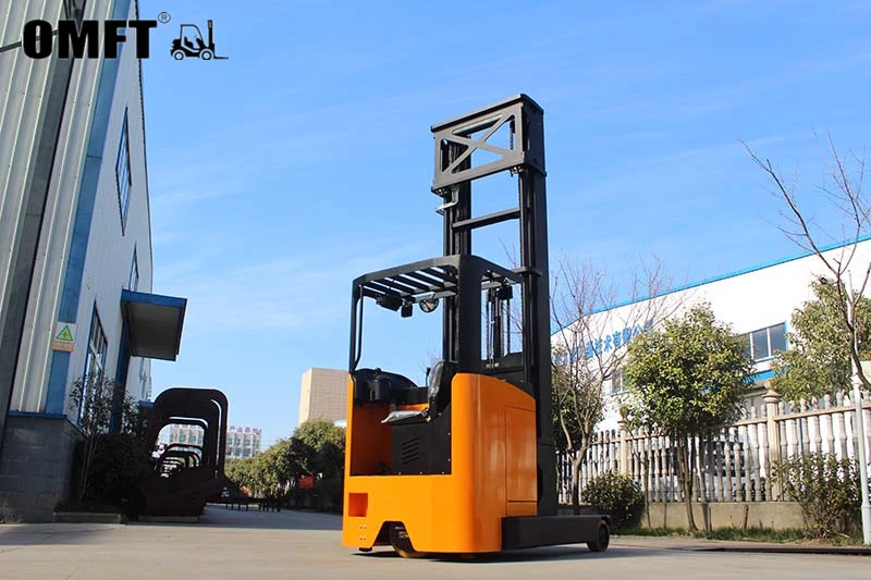 1.5-3 Ton 4 Wheel AC Motor Truck Li-ion Battery Reach Electric Forklift for Material Handing