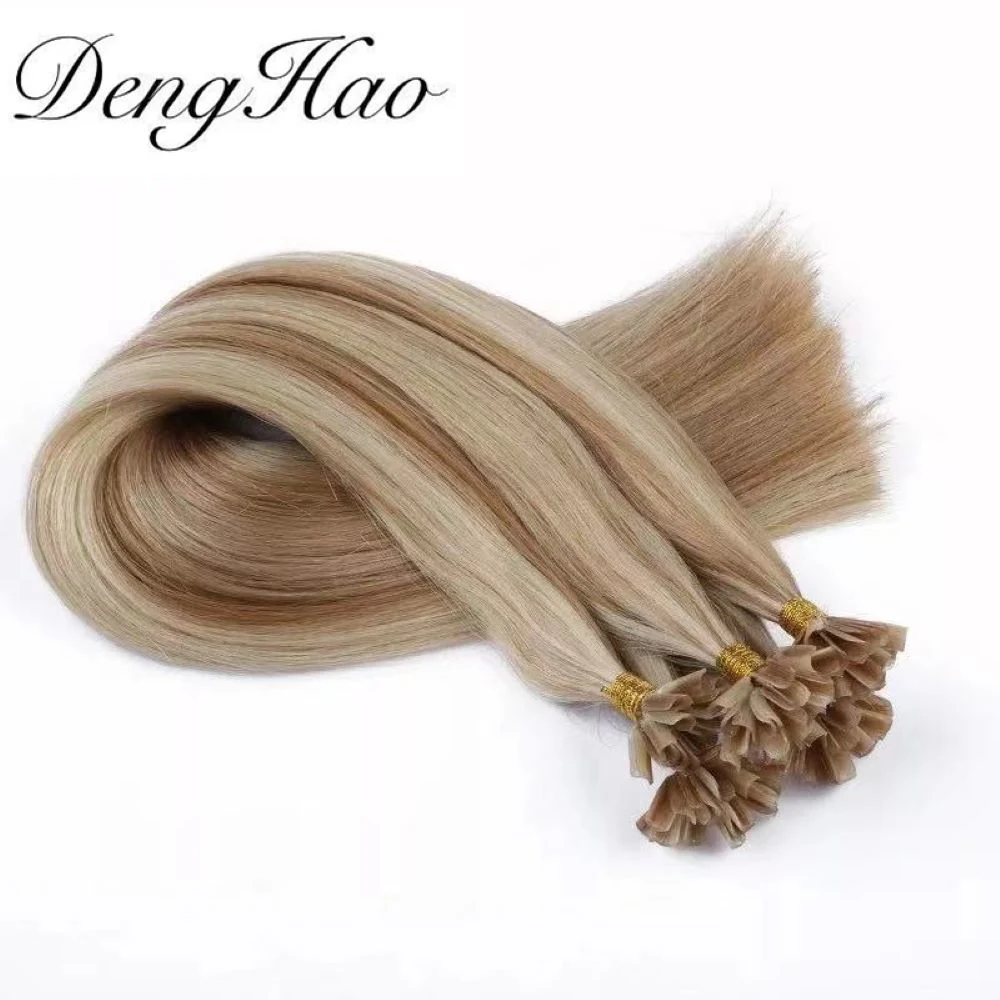 100% Remy Cabello Humano U-Tip no arroja ningún enredo el doble de ahogarse Pre-Bonded Extensiones de Cabello