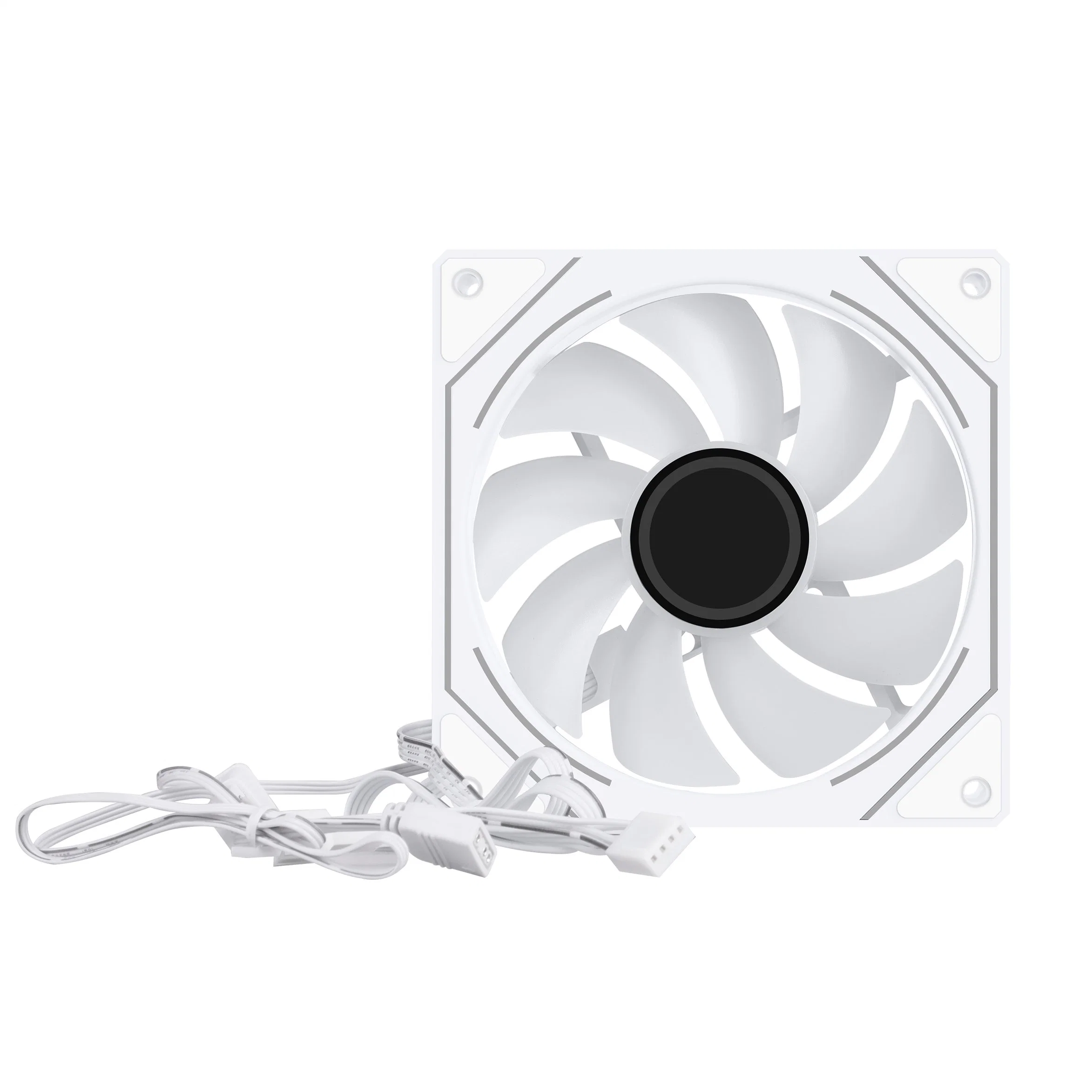 Segotep Hb12 Argb Ventilateur de refroidissement pour ordinateur de jeu à flux d'air puissant de 12 cm avec effet de synchronisation de la lumière Asus Aura Light Sync PC Fan.