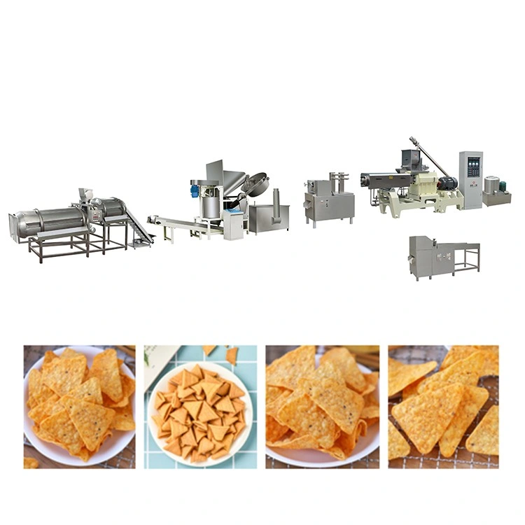 Equipamento de preparação de milho inchado salgadinhos de milho inchados fazendo Máquina automática Equipamento de produção de extrusora de produtos alimentares da puff Snack