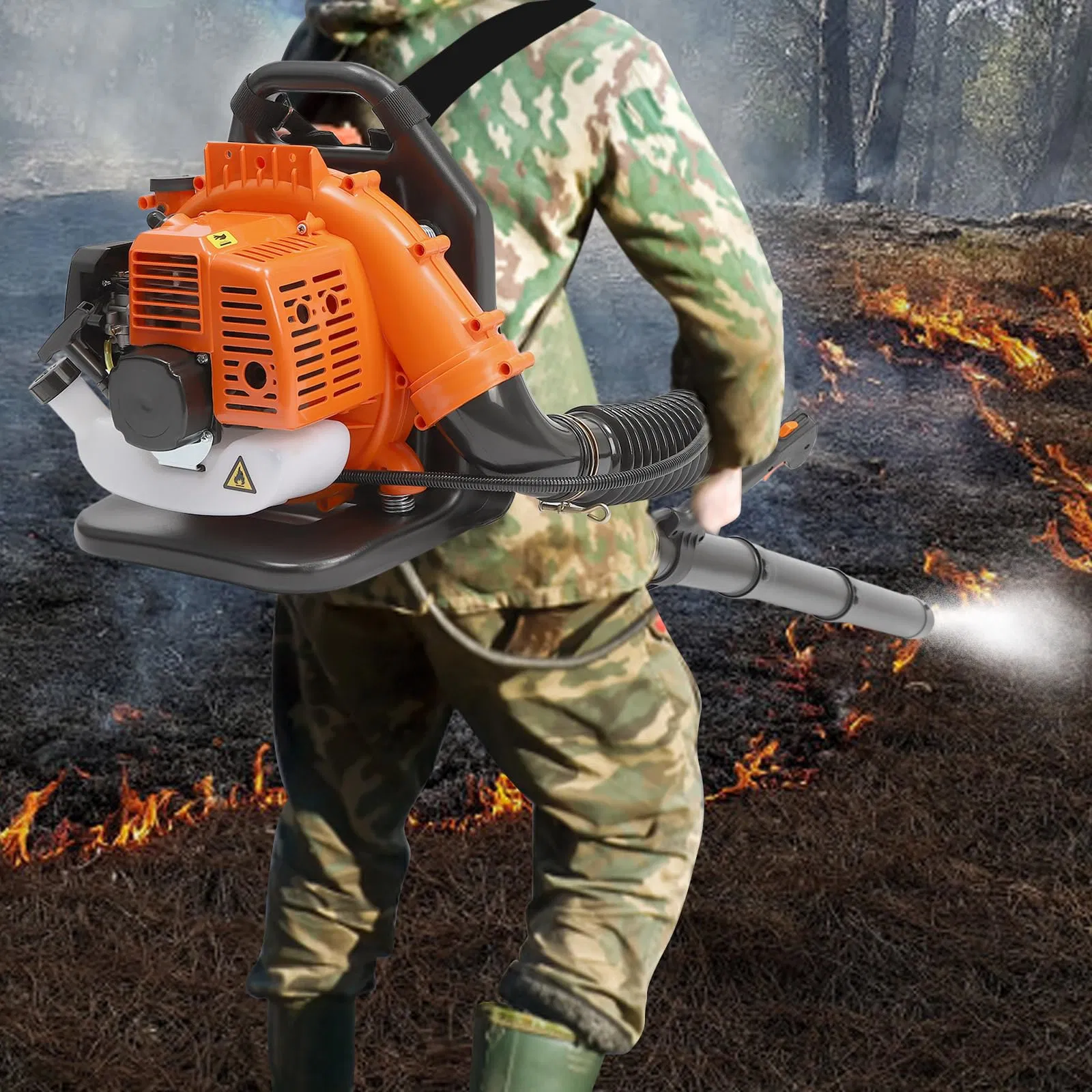 Promoção mochila de lâmina com gás, cilindro único, Clearing Garden com arrefecimento a ar Ventilador