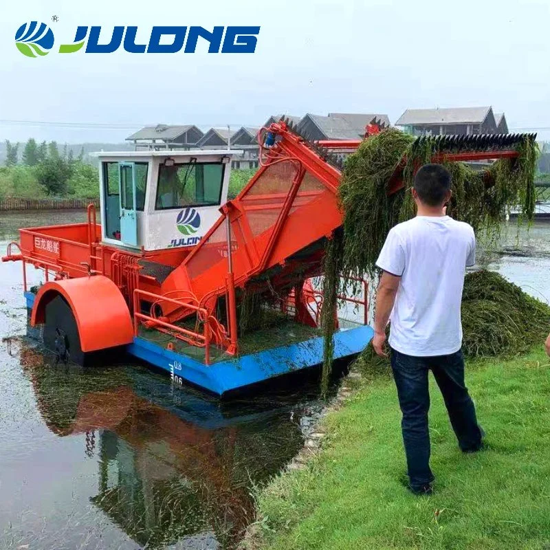 Machine de récolte des plantes aquatiques Bateau de collecte des déchets Tondeuse à gazon