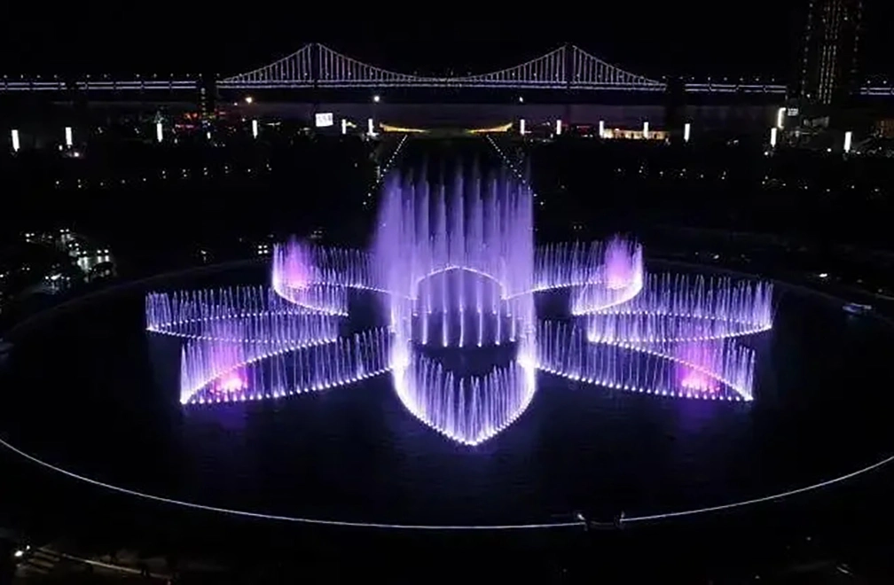 2023 New Type Water Curtain Fountain 3D Projection and Brighter Magical Screen Water Curtain Movies Fountain